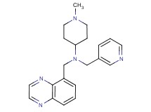 1-methyl-N-(3-pyridinylmethyl)-N-(5-quinoxalinylmethyl)-4-piperidinamine
