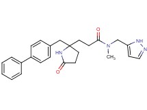 3-[2-(4-biphenylylmethyl)-5-oxo-2-pyrrolidinyl]-N-methyl-N-(1H-pyrazol-5-ylmethyl)propanamide