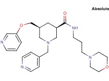(3R,5S)-N-[3-(4-morpholinyl)propyl]-1-(4-pyridinylmethyl)-5-[(3-pyridinyloxy)methyl]-3-piperidinecarboxamide