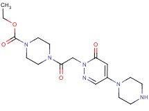 ethyl 4-{[6-oxo-4-(1-piperazinyl)-1(6H)-pyridazinyl]acetyl}-1-piperazinecarboxylate hydrochloride