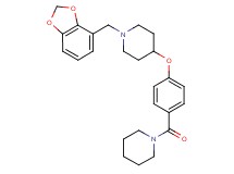 1-(1,3-benzodioxol-4-ylmethyl)-4-[4-(1-piperidinylcarbonyl)phenoxy]piperidine