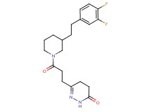 6-(3-{3-[2-(3,4-difluorophenyl)ethyl]-1-piperidinyl}-3-oxopropyl)-4,5-dihydro-3(2H)-pyridazinone