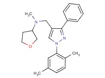 N-{[1-(2,5-dimethylphenyl)-3-phenyl-1H-pyrazol-4-yl]methyl}-N-methyltetrahydro-3-furanamine