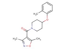 1-[(3,5-dimethyl-4-isoxazolyl)carbonyl]-4-(2-methylphenoxy)piperidine