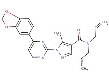 N,N-diallyl-1-[4-(1,3-benzodioxol-5-yl)-2-pyrimidinyl]-5-methyl-1H-pyrazole-4-carboxamide
