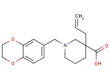 3-allyl-1-(2,3-dihydro-1,4-benzodioxin-6-ylmethyl)-3-piperidinecarboxylic acid