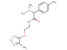 2-(dimethylamino)-N-{2-[(4-methyl-1,2,5-oxadiazol-3-yl)oxy]ethyl}-2-(4-methylphenyl)acetamide