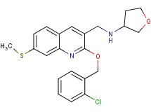 N-{[2-[(2-chlorobenzyl)oxy]-7-(methylthio)-3-quinolinyl]methyl}tetrahydro-3-furanamine