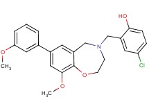 4-chloro-2-{[9-methoxy-7-(3-methoxyphenyl)-2,3-dihydro-1,4-benzoxazepin-4(5H)-yl]methyl}phenol