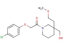 [1-[(4-chlorophenoxy)acetyl]-3-(2-methoxyethyl)-3-piperidinyl]methanol