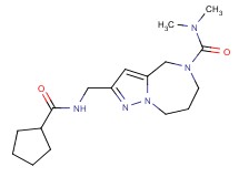2-{[(cyclopentylcarbonyl)amino]methyl}-N,N-dimethyl-7,8-dihydro-4H-pyrazolo[1,5-a][1,4]diazepine-5(6H)-carboxamide