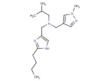 N-[(2-butyl-1H-imidazol-4-yl)methyl]-2-methyl-N-[(1-methyl-1H-pyrazol-4-yl)methyl]propan-1-amine