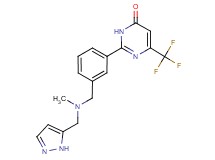 2-(3-{[methyl(1H-pyrazol-5-ylmethyl)amino]methyl}phenyl)-6-(trifluoromethyl)-4(3H)-pyrimidinone