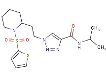 N-isopropyl-1-{2-[1-(2-thienylsulfonyl)-2-piperidinyl]ethyl}-1H-1,2,3-triazole-4-carboxamide