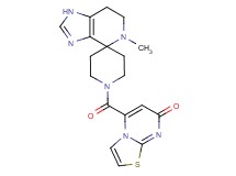 5-[(5-methyl-1,5,6,7-tetrahydro-1'H-spiro[imidazo[4,5-c]pyridine-4,4'-piperidin]-1'-yl)carbonyl]-7H-[1,3]thiazolo[3,2-a]pyrimidin-7-one