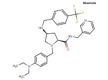 (4S)-1-[4-(diethylamino)benzyl]-N-(3-pyridinylmethyl)-4-{[4-(trifluoromethyl)benzyl]amino}-L-prolinamide