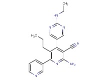 6-amino-4-[2-(ethylamino)pyrimidin-5-yl]-3-propyl-2,3'-bipyridine-5-carbonitrile