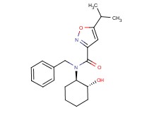 N-benzyl-N-[(1R*,2R*)-2-hydroxycyclohexyl]-5-isopropyl-3-isoxazolecarboxamide