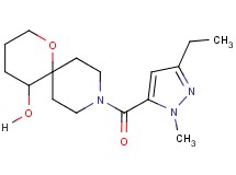 9-[(3-ethyl-1-methyl-1H-pyrazol-5-yl)carbonyl]-1-oxa-9-azaspiro[5.5]undecan-5-ol