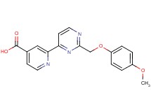 2-{2-[(4-methoxyphenoxy)methyl]pyrimidin-4-yl}isonicotinic acid