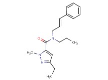 3-ethyl-1-methyl-N-[(2E)-3-phenylprop-2-en-1-yl]-N-propyl-1H-pyrazole-5-carboxamide