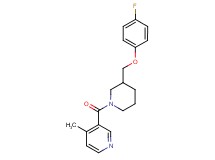3-({3-[(4-fluorophenoxy)methyl]-1-piperidinyl}carbonyl)-4-methylpyridine