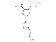 (3S*,4S*)-4-propyl-1-(5-propyl-1,3,4-thiadiazol-2-yl)-3-pyrrolidinecarboxylic acid