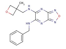 N-benzyl-N'-[(3-methyl-3-oxetanyl)methyl][1,2,5]oxadiazolo[3,4-b]pyrazine-5,6-diamine
