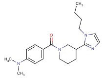 (4-{[3-(1-butyl-1H-imidazol-2-yl)-1-piperidinyl]carbonyl}phenyl)dimethylamine