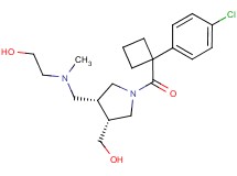2-[{[(3R*,4R*)-1-{[1-(4-chlorophenyl)cyclobutyl]carbonyl}-4-(hydroxymethyl)pyrrolidin-3-yl]methyl}(methyl)amino]ethanol