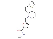 N-methyl-5-({2-[2-(2-thienyl)ethyl]-1-piperidinyl}methyl)-2-furamide