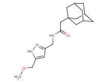 2-(1-adamantyl)-N-{[5-(methoxymethyl)-1H-pyrazol-3-yl]methyl}acetamide