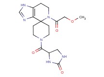 4-{[5-(methoxyacetyl)-1,5,6,7-tetrahydro-1'H-spiro[imidazo[4,5-c]pyridine-4,4'-piperidin]-1'-yl]carbonyl}imidazolidin-2-one
