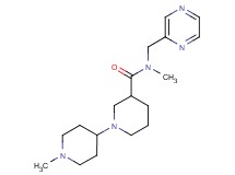 N,1'-dimethyl-N-(pyrazin-2-ylmethyl)-1,4'-bipiperidine-3-carboxamide