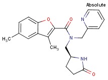 3,5-dimethyl-N-{[(2S)-5-oxo-2-pyrrolidinyl]methyl}-N-(2-pyridinylmethyl)-1-benzofuran-2-carboxamide