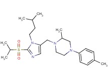 1-{[2-(isopropylsulfonyl)-1-(3-methylbutyl)-1H-imidazol-5-yl]methyl}-2-methyl-4-(4-methylphenyl)piperazine