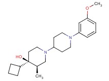 (3R*,4R*)-4-cyclobutyl-1'-(3-methoxyphenyl)-3-methyl-1,4'-bipiperidin-4-ol