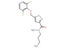 N-butyl-5-[(2,6-difluorophenoxy)methyl]-N-methyl-3-isoxazolecarboxamide