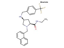 (4S)-N-ethyl-1-(1-naphthylmethyl)-4-{[4-(trifluoromethyl)benzyl]amino}-L-prolinamide