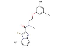 N-[2-(3,5-dimethylphenoxy)ethyl]-3-fluoro-N,5-dimethylimidazo[1,2-a]pyridine-2-carboxamide