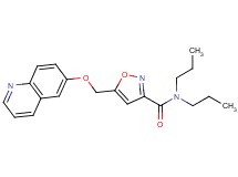 N,N-dipropyl-5-[(quinolin-6-yloxy)methyl]isoxazole-3-carboxamide