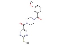 5-{[4-(3-methoxybenzoyl)-1-piperazinyl]carbonyl}-2-(methylthio)pyrimidine