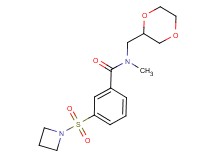 3-(azetidin-1-ylsulfonyl)-N-(1,4-dioxan-2-ylmethyl)-N-methylbenzamide