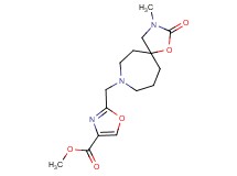 methyl 2-[(3-methyl-2-oxo-1-oxa-3,8-diazaspiro[4.6]undec-8-yl)methyl]-1,3-oxazole-4-carboxylate