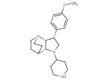 rel-(2R,3R,6R)-3-(4-methoxyphenyl)-5-(4-piperidinyl)-1,5-diazatricyclo[5.2.2.0~2,6~]undecane dihydrochloride