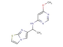 N-(1-imidazo[2,1-b][1,3]thiazol-6-ylethyl)-6-methoxypyrimidin-4-amine