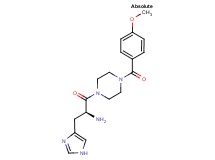 (2S)-3-(1H-imidazol-4-yl)-1-[4-(4-methoxybenzoyl)-1-piperazinyl]-1-oxo-2-propanamine
