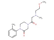 4-[N-(2-methoxyethyl)-N-methylglycyl]-1-(2-methylphenyl)-2-piperazinone