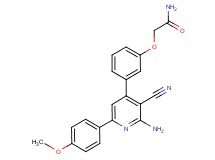 2-{3-[2-amino-3-cyano-6-(4-methoxyphenyl)pyridin-4-yl]phenoxy}acetamide