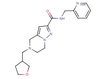 N-(pyridin-2-ylmethyl)-5-(tetrahydrofuran-3-ylmethyl)-4,5,6,7-tetrahydropyrazolo[1,5-a]pyrazine-2-carboxamide